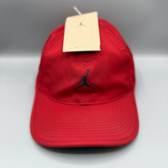 Jordan Other - Air Jordan Dri-Fit Golf Hat Men Medium-Large Red Strap Back Cap New M-L